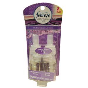 Febreze Mediterranean Lavender Plug Noticeables Scented Oil Refills NEW Scents